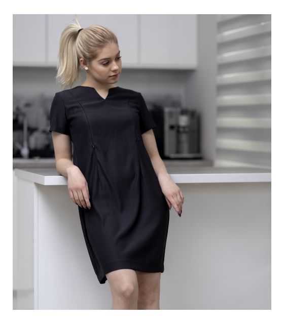Sukienka ciążowa, do karmienia i po karmieniu- Elegant Black Dress