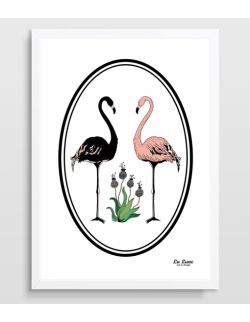 Plakat Flamingi format B2