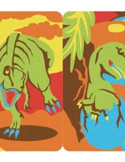Zestaw do kolorowania magicznym piaskiem Dinozaury 5l+ SABBIARELLI