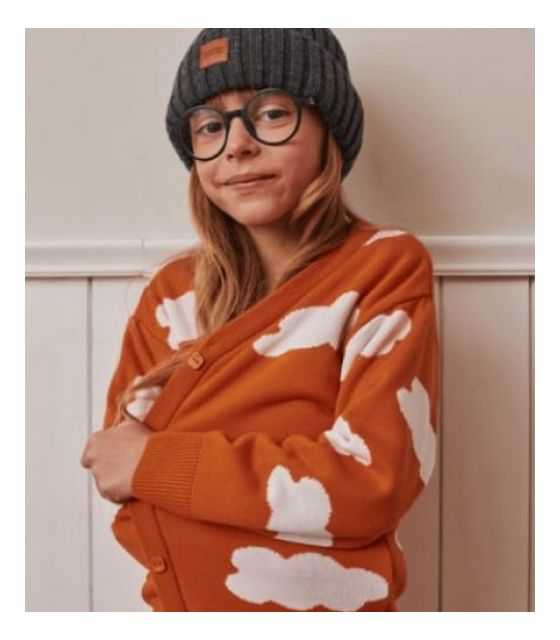 Sweter dziecięcy sky orange