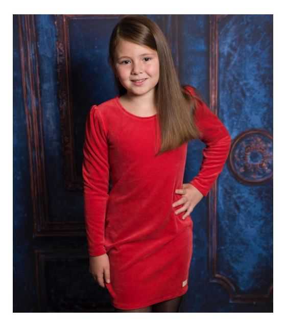 Cocco czerwona sukienka na święta dla dziewczynki
