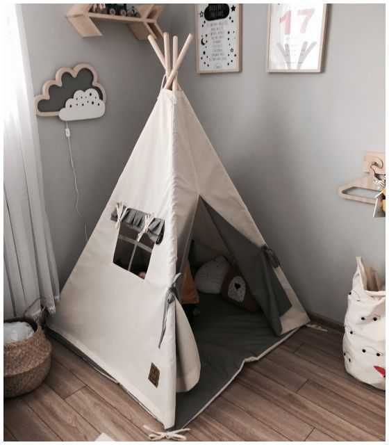 Namiot tipi dla dziecka Naturalna Szarość
