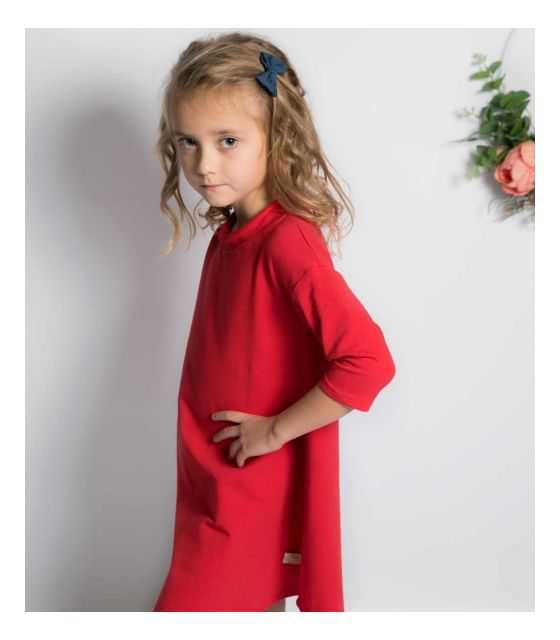 Cherry sukienka czerwona dla dziewczynki 
