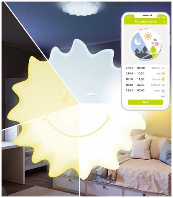  AGU BABY Lampa SŁOŃCE z naturalnym światłem SMART AGU SAN1