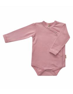 różowe body niemowlęce z delikatnej bawełny