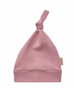 różowa czapeczka niemowlęca z delikatnej bawełny