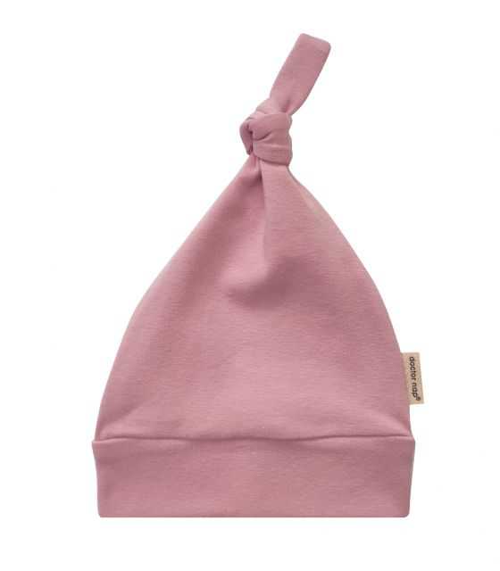 różowa czapeczka niemowlęca z delikatnej bawełny