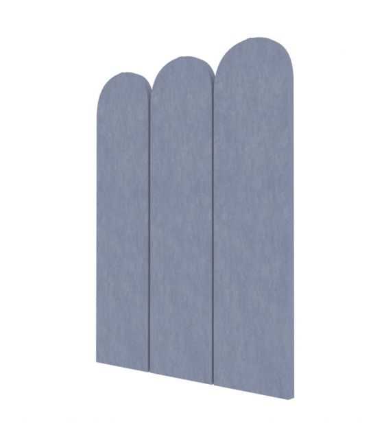 panel ścienny tapicerowany niebieski