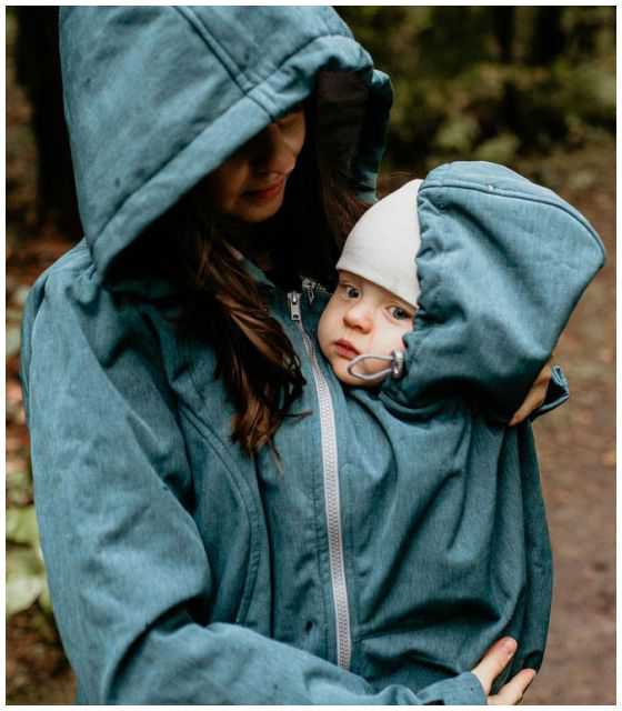 ENIGMA- Kurtka softshell ciążowa do noszenia dziecka