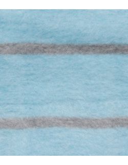 Koc bawełniany 75 x 100 cm Paski niebieskie z szarym