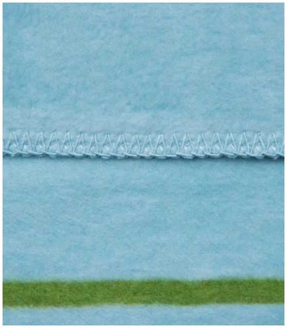 Koc bawełniany 75 x 100 cm Paski niebieskie