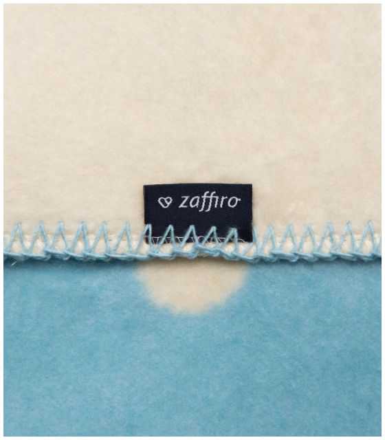 Koc bawełniany 100 x 150 cm Grochy niebieskie z ekri