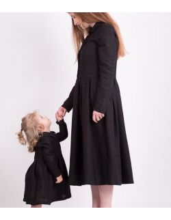 Sukienka dla córki BLACK LINEN