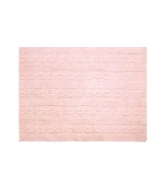 Dywan Bawełniany Trenzas Różowy 80x120 cm Lorena Canals