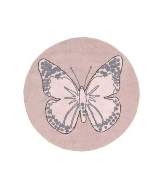 Dywan Bawełniany Butterfly Nude Ø160 cm Lorena Canals