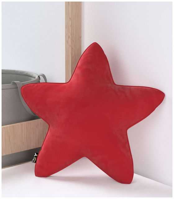Poduszka Lucky Star Velvet Intensywna Czerwień