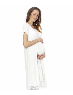 kobieca koszula ciążowa w kolorze białym