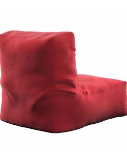 Pufo- fotel Poppy Intensywna Czerwień 