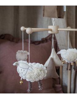 Owieczki – karuzela do łóżeczka z obrotową pozytywką
