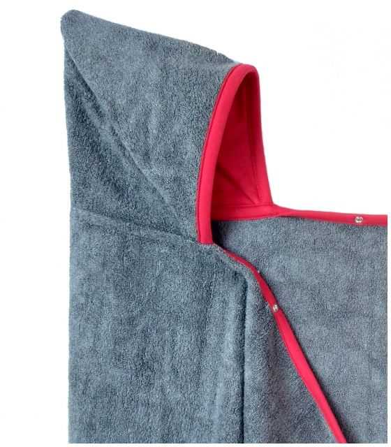 	Bambusowy ręcznik z kapturkiem - GREY&RED