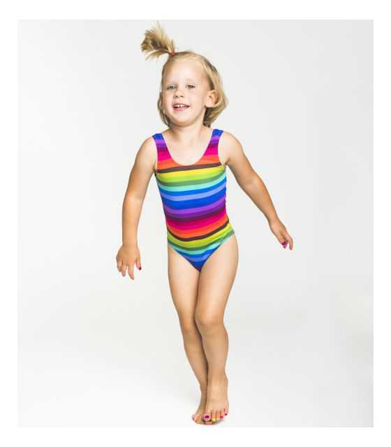Kostium, strój jednoczęściowy dla dziewczynki Poppy Rainbow