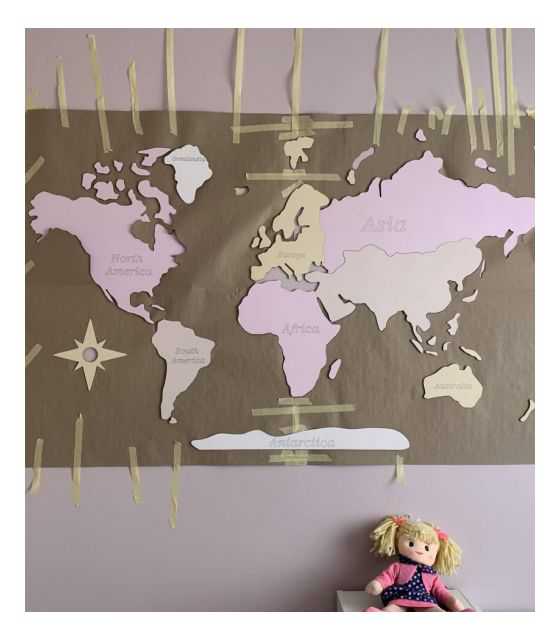 M PL Drewniana Mapa Świata dla dzieci "Montessori" dla chłopca, rozmiar M w języku polskim 