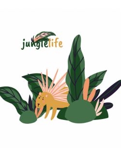 Naklejka złóżkownik Jungle Life porcupine