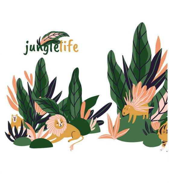Zestaw naklejek Jungle Life