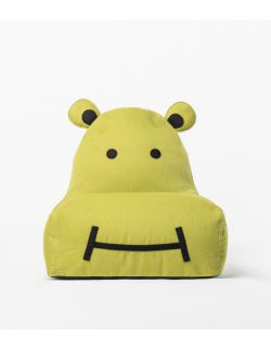 siedzisko puf Hippo limonkowy
