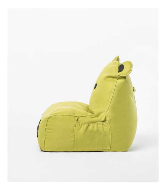 siedzisko puf Hippo limonkowy