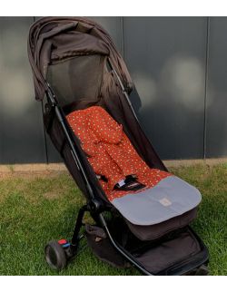 Leopard – wkładka do wózka / spacerówki Orange