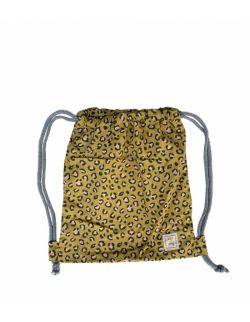 Leopard – bawełniany worek/plecak dla przedszkolaka Yellow
