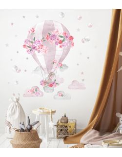 Naklejka balon różowy