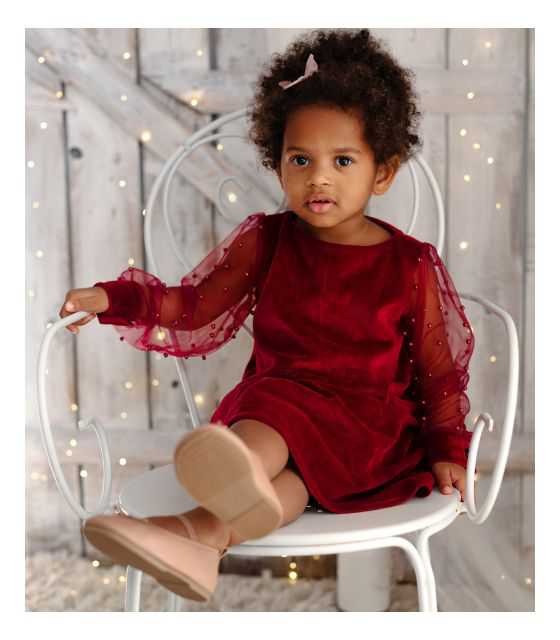 Rever sukienka świąteczna dla dziewczynki bordowa