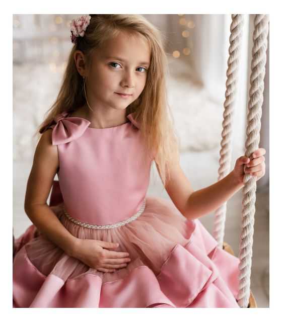 Chloe sukienka tiulowa dla dziewczynki różowa