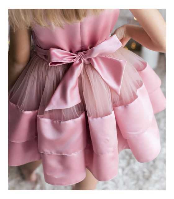 Chloe sukienka tiulowa dla dziewczynki różowa