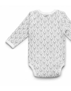 Body niemowlęce z długim rękawem z logo Dear Eco