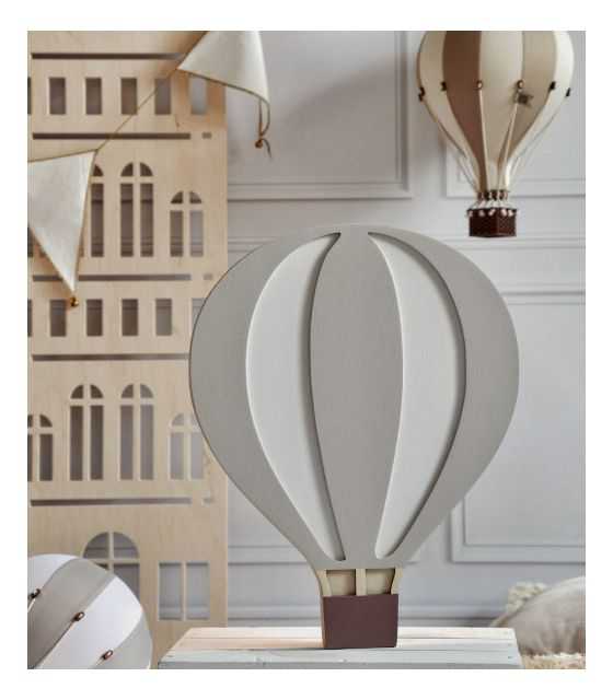Drewniana lampka Balon