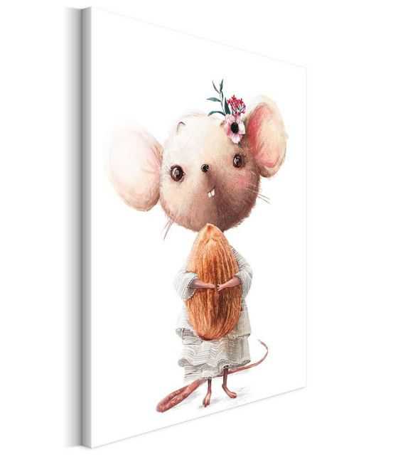 Obrazek Myszka dziewczynka z migdałkiem 60x80 cm