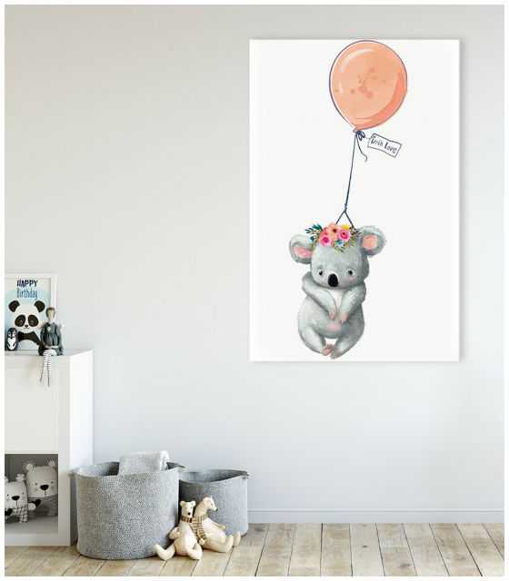 Obrazek Koala w wianku z balonikiem 80x120 cm