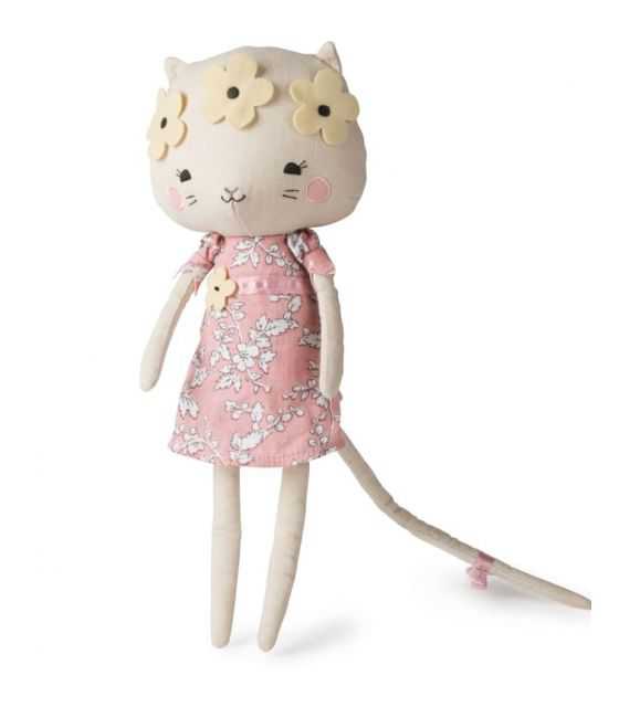 Przytulanka Panna Kotek Kitty w kwietnym wianku 33 cm