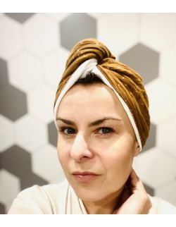 Turban / ręcznik do włosów muślinowy dla mamy i córki