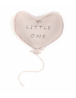 Hi Little One - Poduszka dekoracyjna z organicznego oddychającego BIO muślinu HEART BLUSH