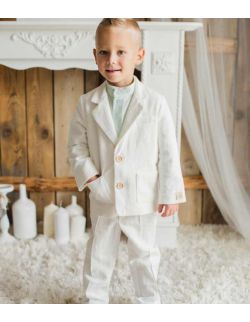 Bianco garnitur dla chłopca 3-częsciowy biały