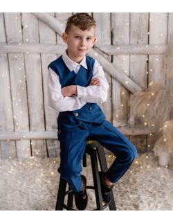 Granato eleganckie spodnie dla chłopca z lnu 
