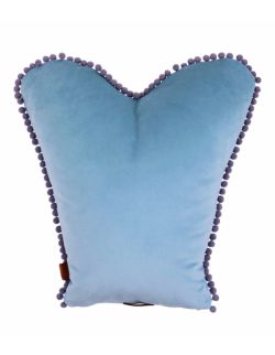 poduszka dekoracyjna serce niebieska