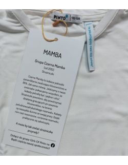 Body bambusowe dla dziewczynek MAMBA kolor biały