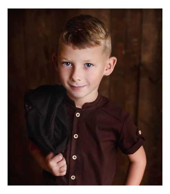 Standard brązowy garnitur dla chłopca 2-częściowy