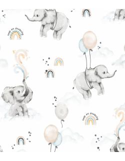 Pościel do wózka/gondoli z wypełnieniem Happy elephant