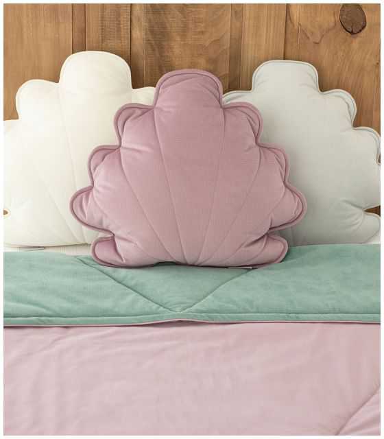 Narzuta na łóżko dziecięce - Dark Pink&Sage
